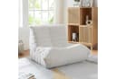 en.casa Sitzsack Kodsø mit Rückenlehne Mikrofaser Beige Bild 2