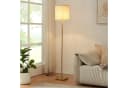 lux.pro Stehlampe Fildholm 157 cm Messingfarben Leinenoptik Bild 1