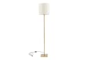 lux.pro Stehlampe Fildholm 157 cm Messingfarben Leinenoptik Bild 2