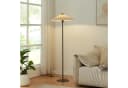 lux.pro Stehlampe Appledore Braun/Weiß Metall E27 Bild 1