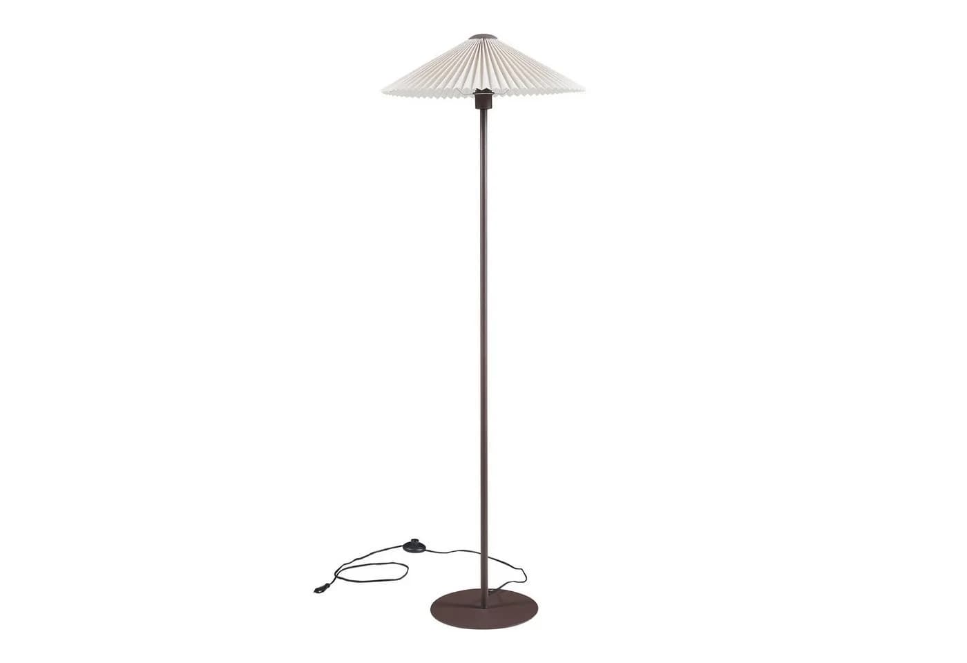 lux.pro Stehlampe Appledore Braun/Weiß Metall E27 - Bild 4