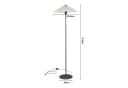 lux.pro Stehlampe Appledore Braun/Weiß Metall E27 Bild 5