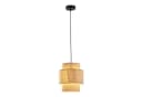 lux.pro Hängeleuchte Biggar Beige Schwarz Rattanoptik Bild 4