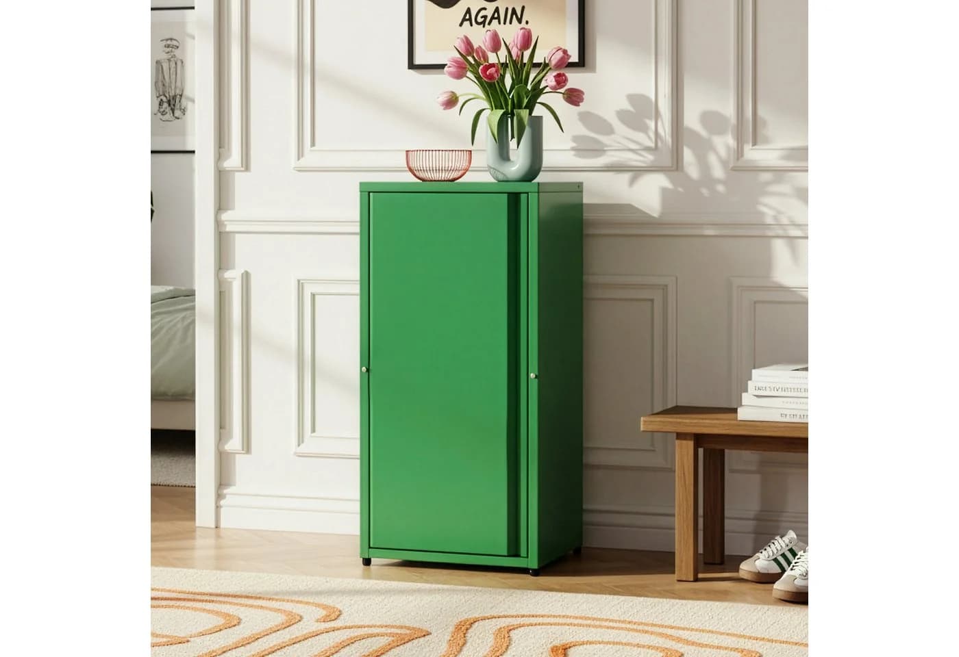 en.casa Mehrzweckschrank Burlöv Apfelgrün - Bild 2