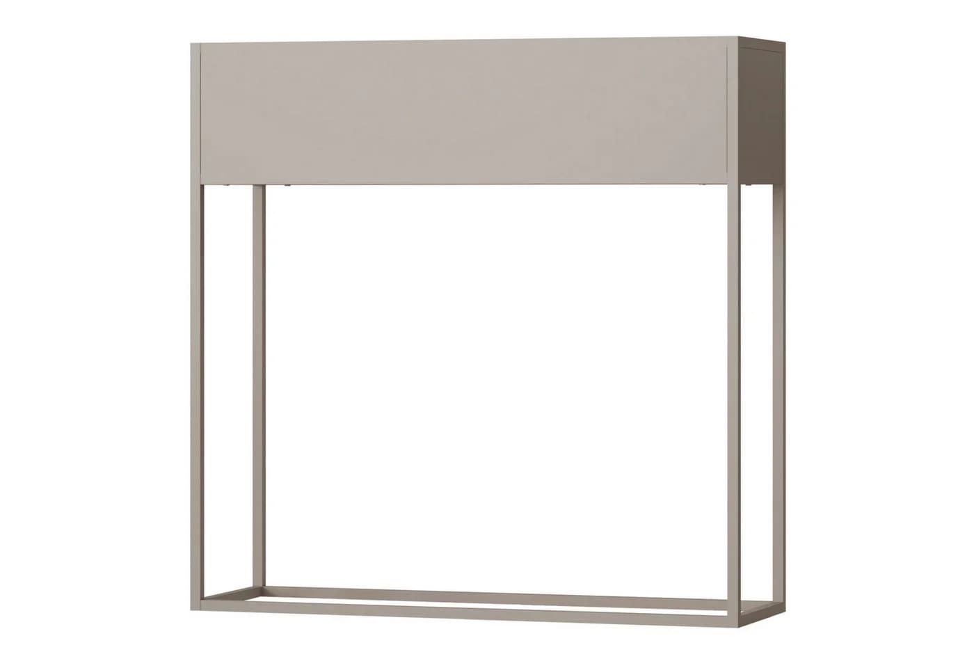 en.casa Blumenkasten Joensuu Hochbeet 80x80x25cm Stahl Grau - Bild 2