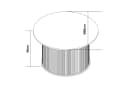 en.casa Couchtisch Ledepid Bambus MDF Natur Modern Bild 5