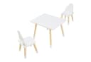 en.casa Kindersitzgruppe 3-tlg. »Hovle« Weiß Wolken-Design MDF Kiefernholz Bild 5