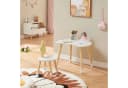 en.casa Kinderschreibtisch-Set mit Stuhl »Lallega« Weiß/Gelb Kiefernholz + MDF Bild 1