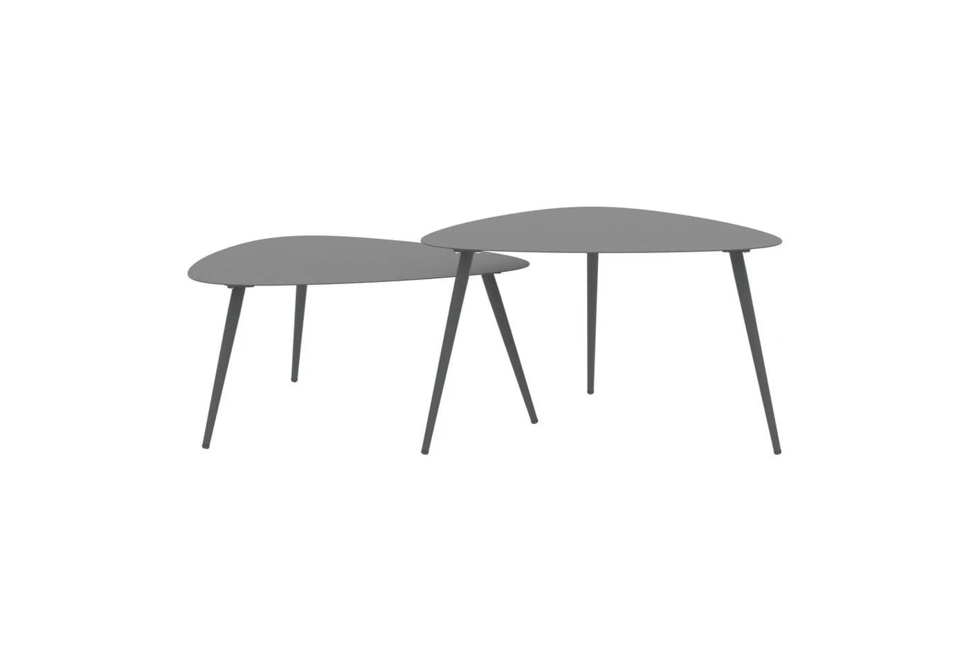 casa.pro Couchtisch (2er Set) »Aymavilles« Outdoor Indoor Stahl Anthrazit - Bild 2