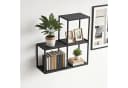 en.casa Wandregal Set 3-tlg. Nostened Stahl Schwarz Bild 1