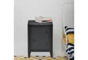 en.casa Nachtschrank 2er Set Inari Stahl Schwarz Bild 1