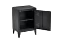 en.casa Nachtschrank 2er Set Inari Stahl Schwarz Bild 4