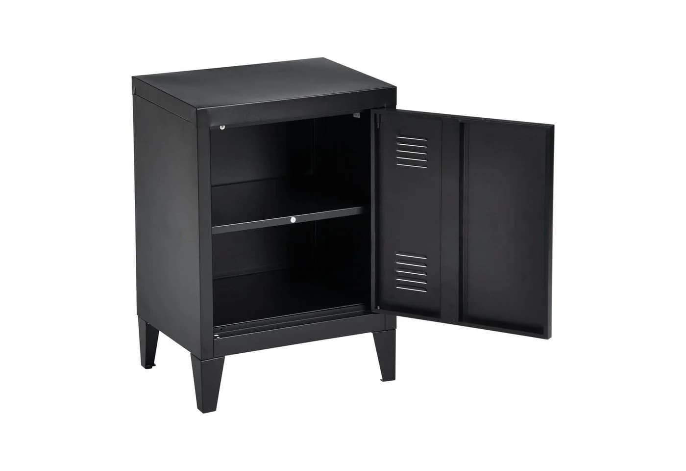 en.casa Nachtschrank 2er Set Inari Stahl Schwarz - Bild 4