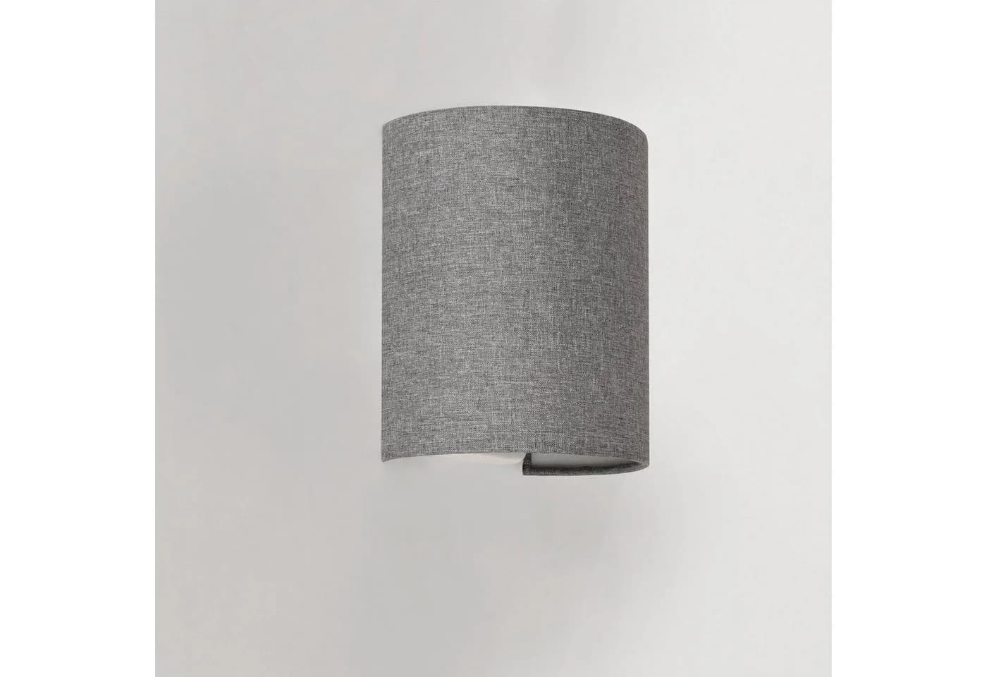 lux.pro Wandleuchte »Brüssel« 2er Set 1xE27 aus Leinen halbrund Grau - Bild 3