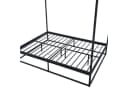 en.casa Himmelbett Kristianstad mit Matratze Metall Schwarz Bild 5