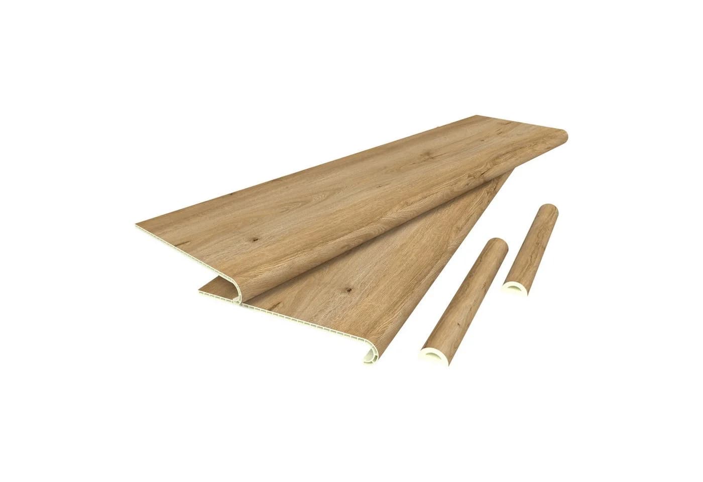 neu.holz Treppenstufen-Set 8-tlg. Eichenoptik PVC - Bild 2
