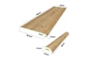 neu.holz Treppenstufen-Set 8-tlg. Eichenoptik PVC Bild 5