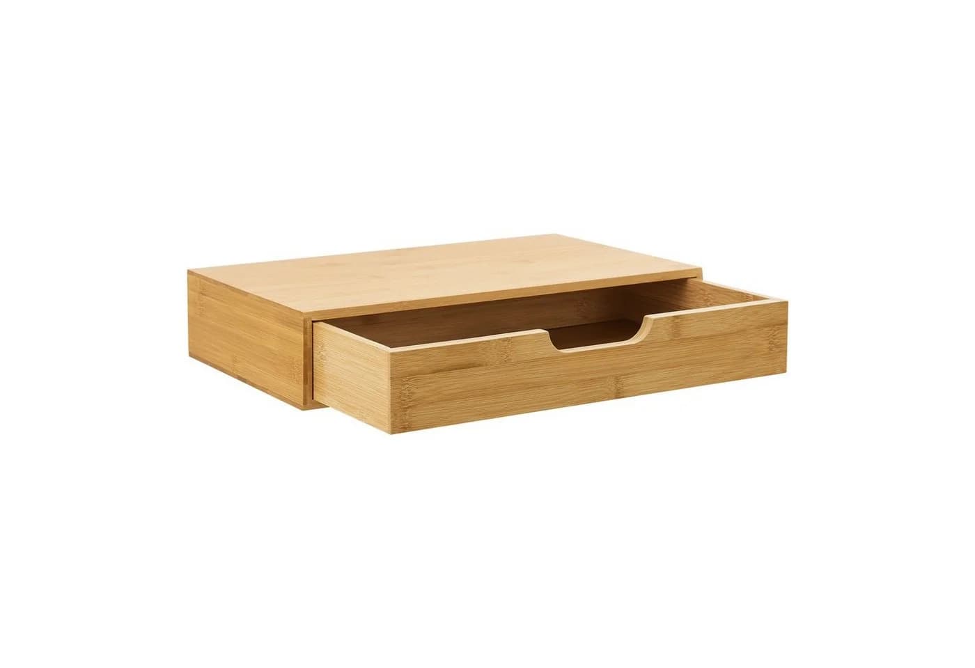 en.casa Wandregal »Bokn« mit Schublade 2-tlg. Bambus - Bild 5