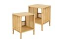 en.casa Beistelltisch 2er Set Bambus Natur Bild 2
