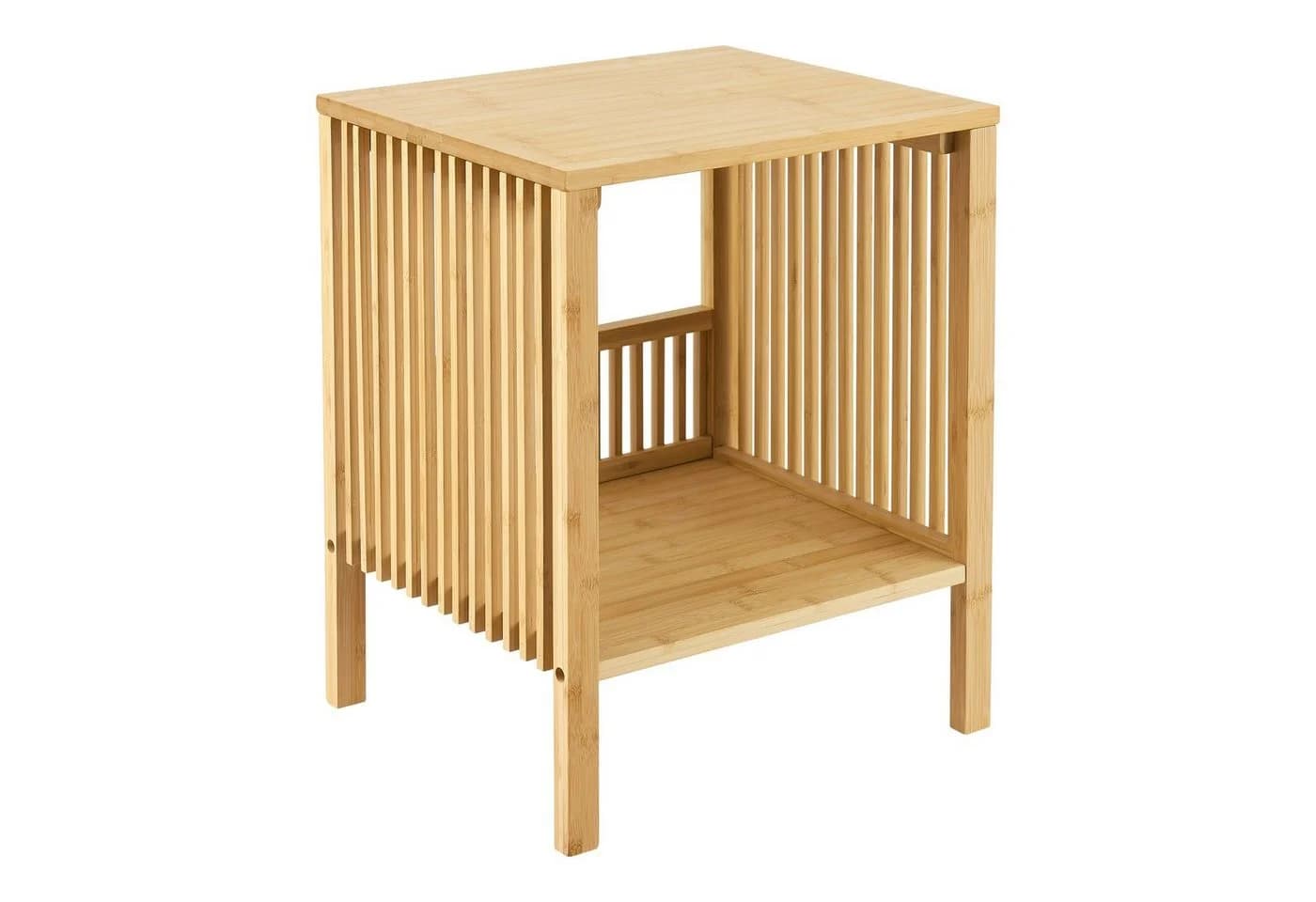 en.casa Beistelltisch 2er Set Bambus Natur - Bild 3