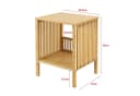 en.casa Beistelltisch 2er Set Bambus Natur Bild 4
