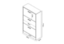 en.casa Schuhschrank Sykkylven Schuhkipper Bild 4
