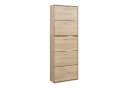 en.casa Schuhschrank Sykkylven Schuhkipper 5 Klappen Sonoma-Eiche Bild 2
