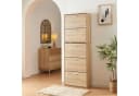 en.casa Schuhschrank Sykkylven Schuhkipper 5 Klappen Sonoma-Eiche Bild 3