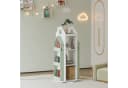 en.casa Kinderregal Vipsali drehbar Hausdesign Mintgrün Weiß Bild 2