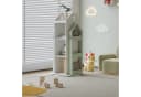 en.casa Kinderregal Vipsali drehbar Hausdesign Mintgrün Weiß Bild 3