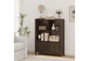 en.casa Highboard Lukkodso mit 2 Türen, 5 Fächern, Walnussoptik Bild 2