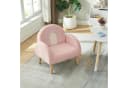 en.casa Kindersessel Sorreindi Rosa Teddystoff Bild 3