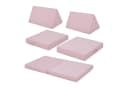 en.casa Spielsofa 5-tlg. Rosa Cord Bild 4