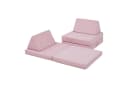 en.casa Spielsofa 5-tlg. Rosa Cord Bild 5