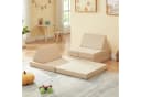 en.casa Spielsofa 5-teilig Beige Cord Bezug Flexibel Bild 1