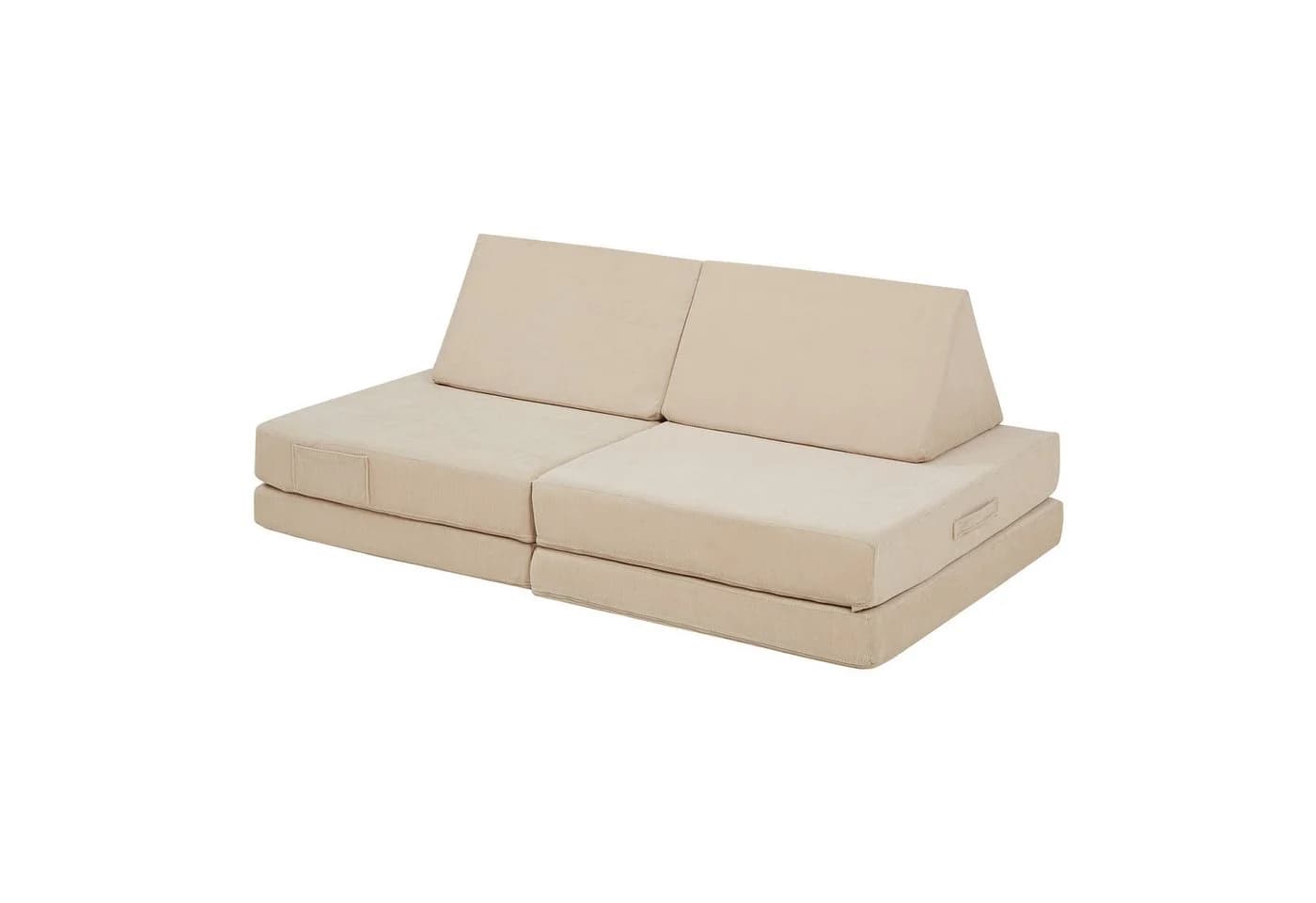 en.casa Spielsofa 5-teilig Beige Cord Bezug Flexibel - Bild 2