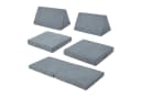 en.casa Kindersofa 5-tlg. Spielsofa Norhulta Cord Grau Bild 4