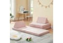 en.casa Kindersofa 5-teilig Rosa Bild 1