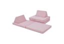en.casa Kindersofa 5-teilig Rosa Bild 2