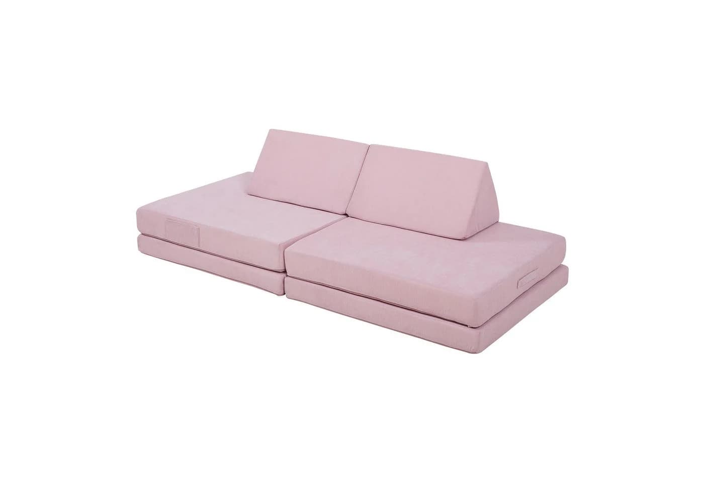 en.casa Kindersofa 5-teilig Rosa - Bild 5