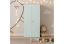 en.casa Kinderkleiderschrank Sandnes Weiß/Mintgrün mit 2 Türen Bild 3