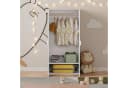 en.casa Kinderkleiderschrank Sandnes Weiß/Mintgrün mit 2 Türen Bild 4