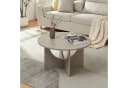 en.casa Couchtisch Rindal Rund Betonoptik Hell Bild 3