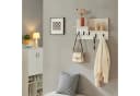en.casa Wandgarderobe »Botaruvn« Beige/Weiß mit 2 Ablagen Bild 2