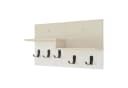 en.casa Wandgarderobe »Botaruvn« Beige/Weiß mit 2 Ablagen Bild 3