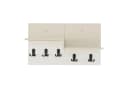 en.casa Wandgarderobe »Botaruvn« Beige/Weiß mit 2 Ablagen Bild 5
