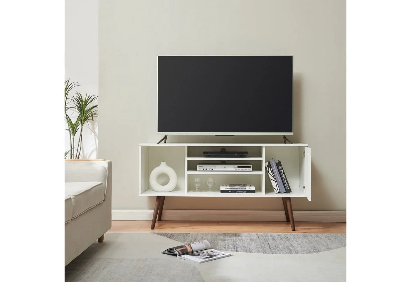 en.casa TV-Schrank Vare Weiß - Bild 3