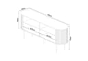 en.casa Sideboard Mapia Walnussoptik Bild 4