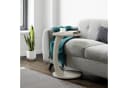 en.casa Beistelltisch Holeby C-Form mit Rollen Sandstein Bild 3