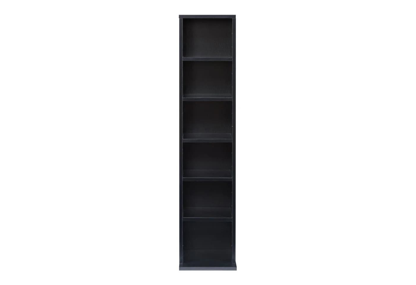 en.casa CD-Regal Tynset Schwarz 6 Fächer höhenverstellbar - Bild 5